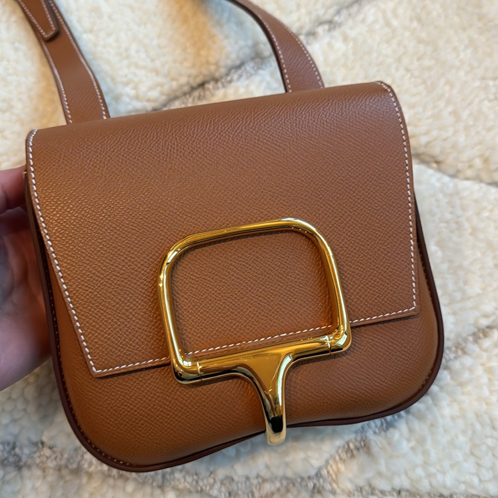 Hermès Della Cavaleria Handbag - Gold Epsom with Gold Hardware